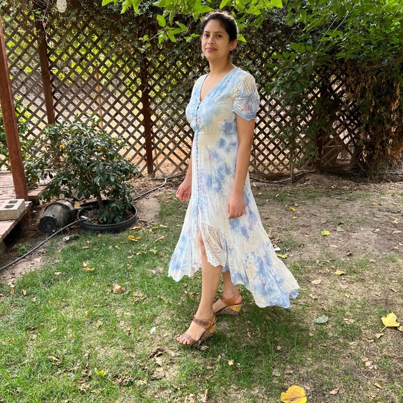 NWT YFB Young Fabulous Broke Eyelet Dress Small - Picture 5 of 7